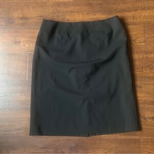 Talbots Classic Stretch Black Pencil Skirt